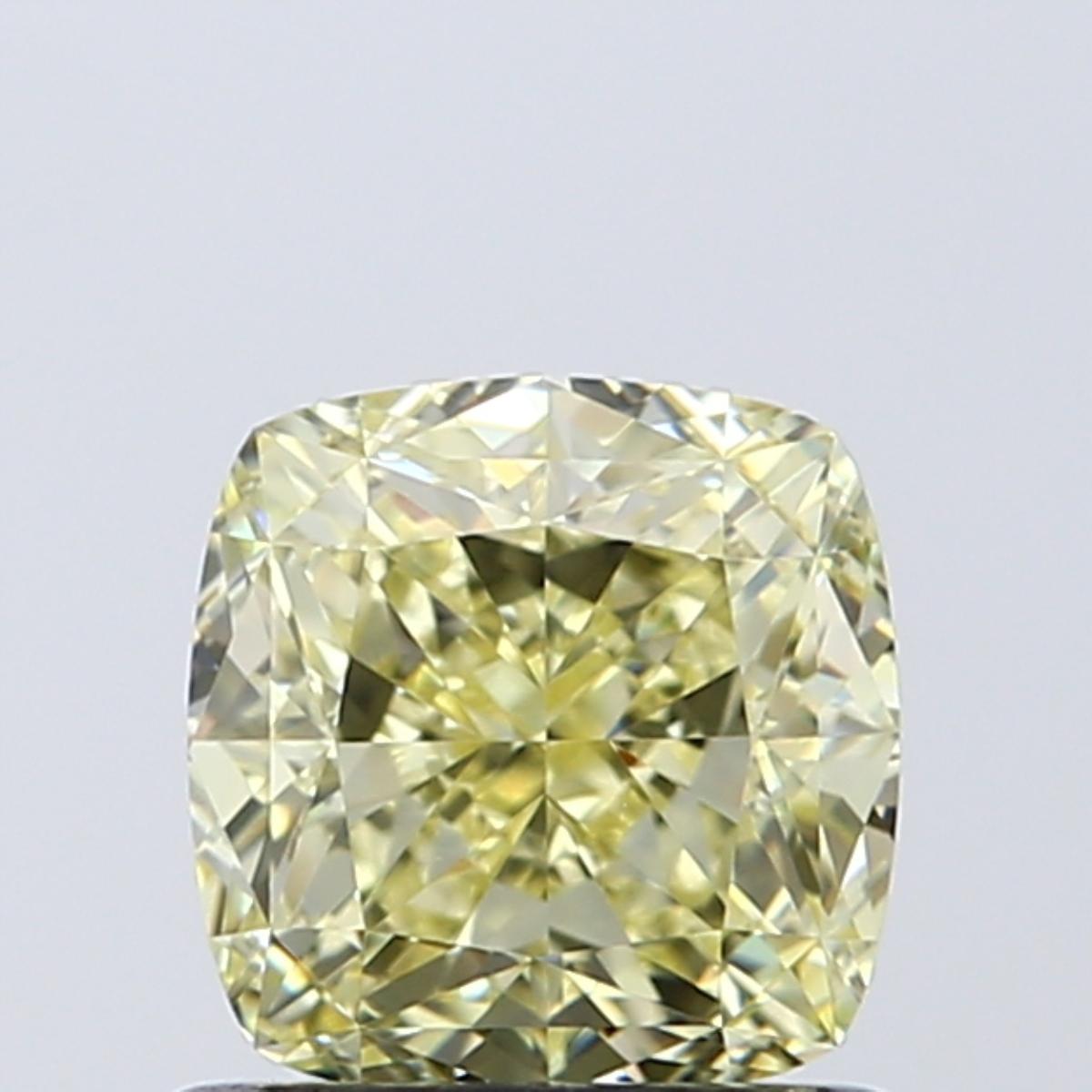 GIA Certified 1.00-1.05 Carat VVS2, Fancy Yellow, Cushion Cut, Natural Diamond

Perfect Yellow Color Diamonds for perfect gifts.

5 C's:
Certificate: GIA
Carat: 1.00-1.05ct
Color: Natural Fancy Yellow
Clarity: VVS2(Very Very Slightly Included)
Cut: