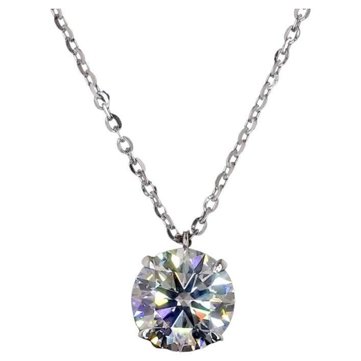 Colgante de oro de 18 quilates con diamante de 1,00 quilate certificado por GIA