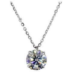 Colgante de oro de 18 quilates con diamante de 1,00 quilate certificado por GIA