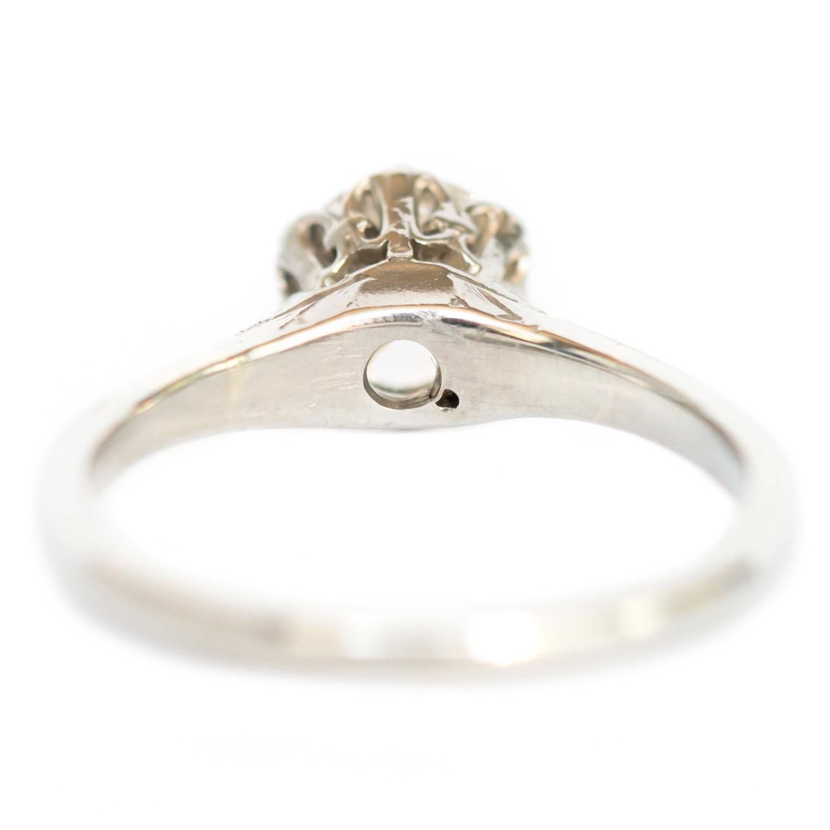 Bague de fiançailles en platine avec diamants de 1,00 carat certifiés GIA Bon état - En vente à Hicksville, NY