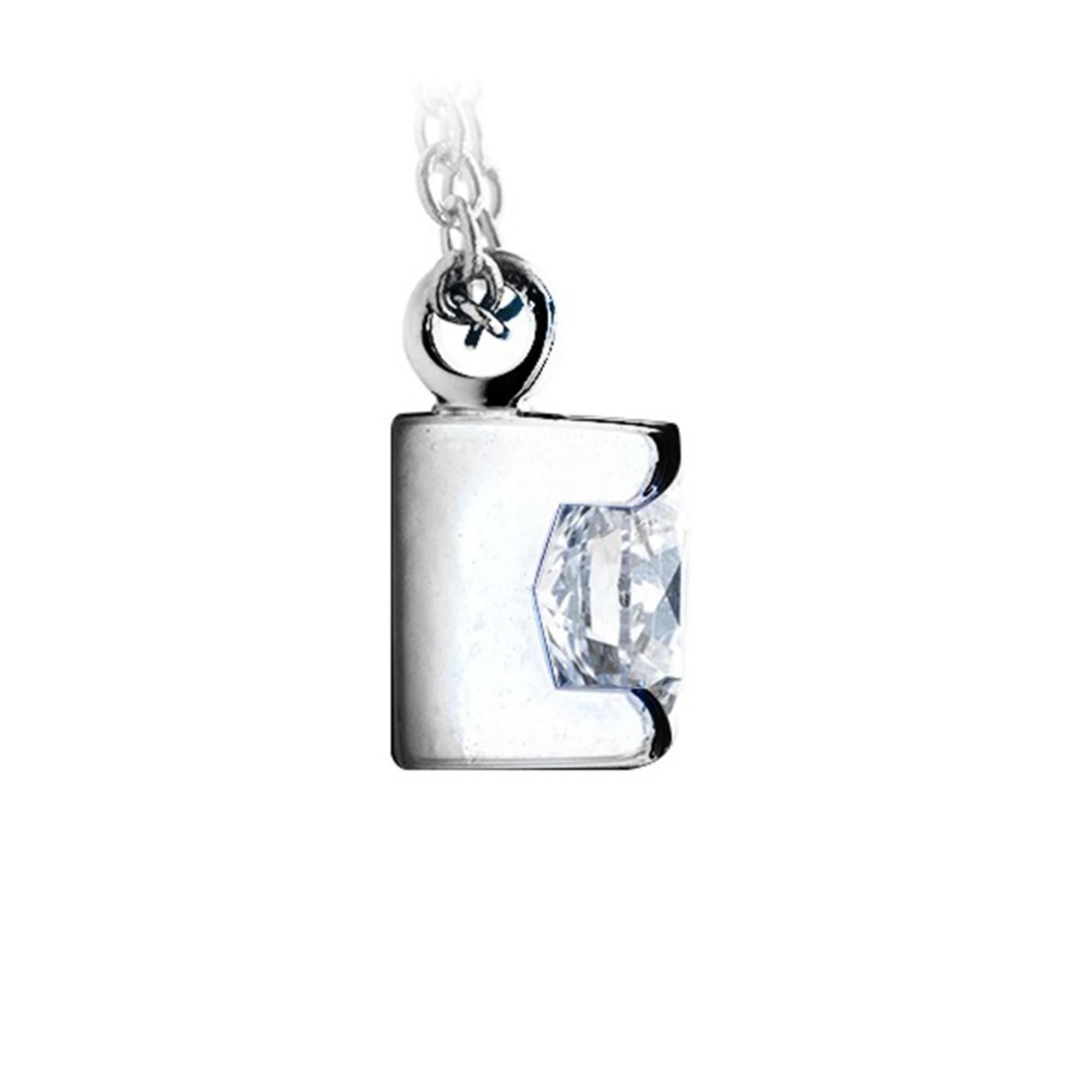Contemporary GIA Certified 1.00 Carat E-F Color VS Clarity Round Diamond Gold Chain Pendant  For Sale