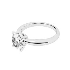 GIA Certified 1.00 Carat E-F Color VS Clarity Solitary Round Diamond Gold 6Griff