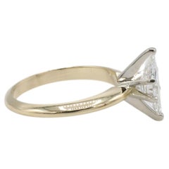 GIA Certified 1.00 Carat E I1 Marquise Natural Diamond Solitaire Engagement Ring