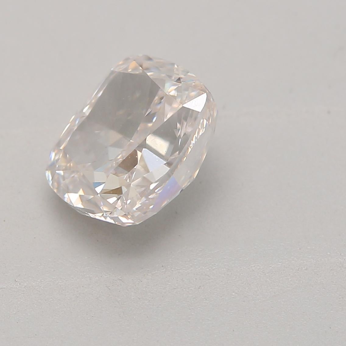 Certificate: GIA
Report Number: 6224959208
Shape And Cut: Cushion
Carat Weight: 1.00 carat
Measurements: 6.00 x 5.02 x 3.49 mm
Color Grade: Faint Pink

This faint pink diamond is a natural diamond with a subtle, delicate pink hue. The color is light
