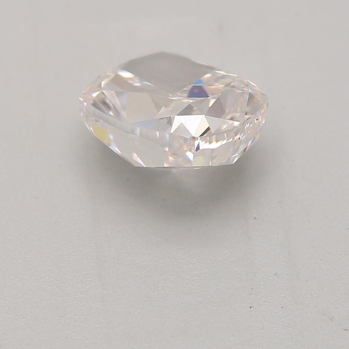 Cushion Cut GIA Certified 1.00 Carat Faint Pink VS1 Clarity Diamond For Sale