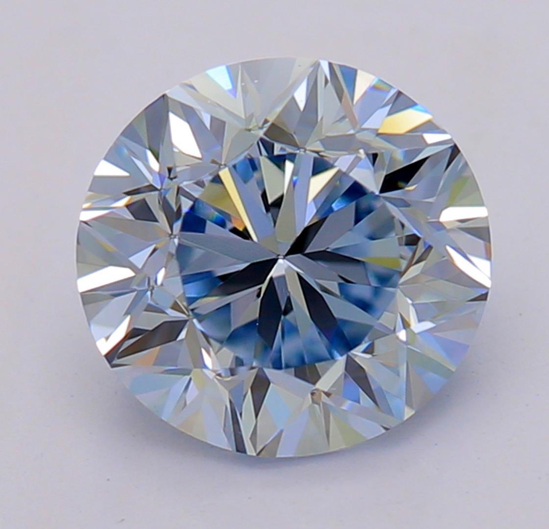 Certificate: GIA 
Report Number: 6204380195
Shape And Cut: Round
Carat Weight: 1.00 carat
Measurements: 6.21 x 6.18 x 4.04 mm
Color Grade: Fancy Blue

FEATURES OF THE DIAMOND:

This Fancy Blue Diamond is one of the rarest and most mesmerizing