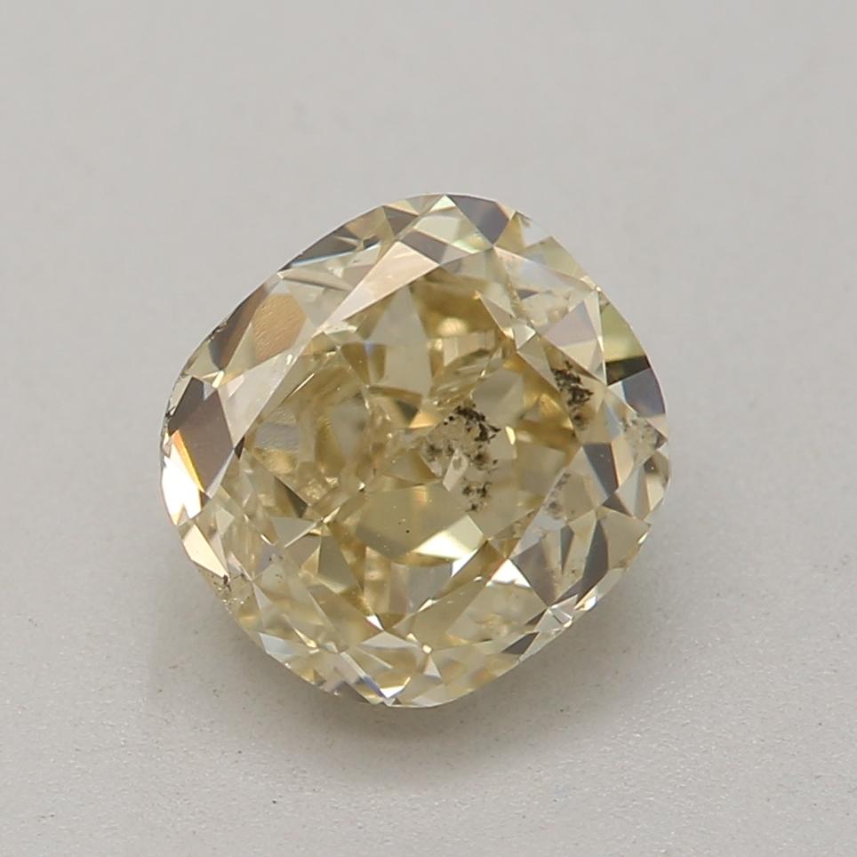 Diamant jaune brunâtre fantaisie certifié GIA de 1,00 carat de pureté SI2 Unisexe en vente
