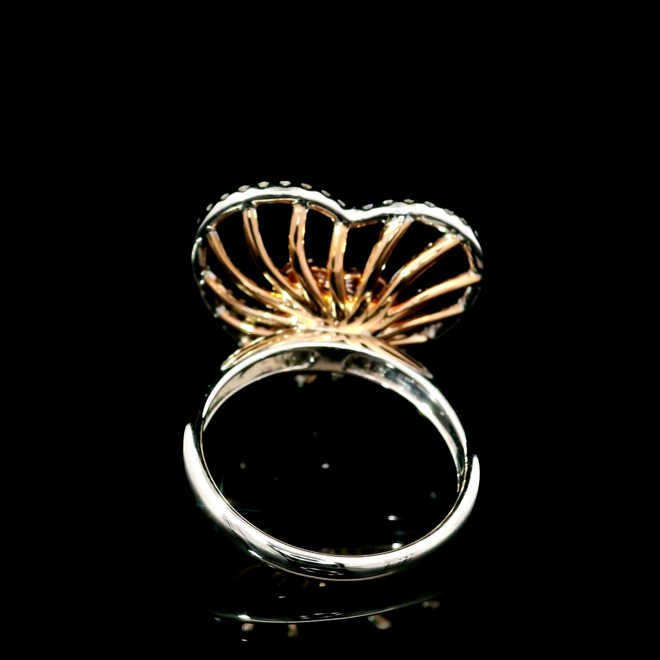 Femenino o masculino Anillo de diamantes con certificado GIA de 1,00 quilates Amarillo verdoso fantasía Claridad VS1 en venta