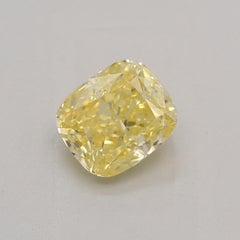 GIA Certified 1.00 Carat Fancy Intense Yellow SI2 Clarity Diamond