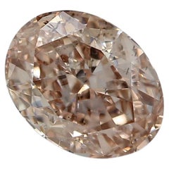 Diamant certifié par le GIA, 1,00 carat, couleur « Fancy Light Pinkish Brown », pureté SI2