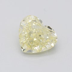 GIA Certified 1.00 Carat Fancy Light Yellow SI2 Clarity Diamond