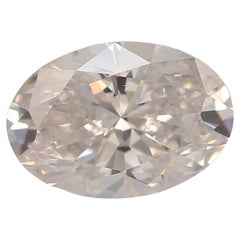 GIA Certified 1.00 Carat Fancy Pinkish Brown VS2 Clarity Diamond
