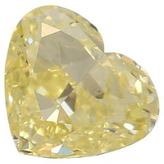 GIA Certified 1.00 Carat Fancy Yellow VS2 Clarity Diamond