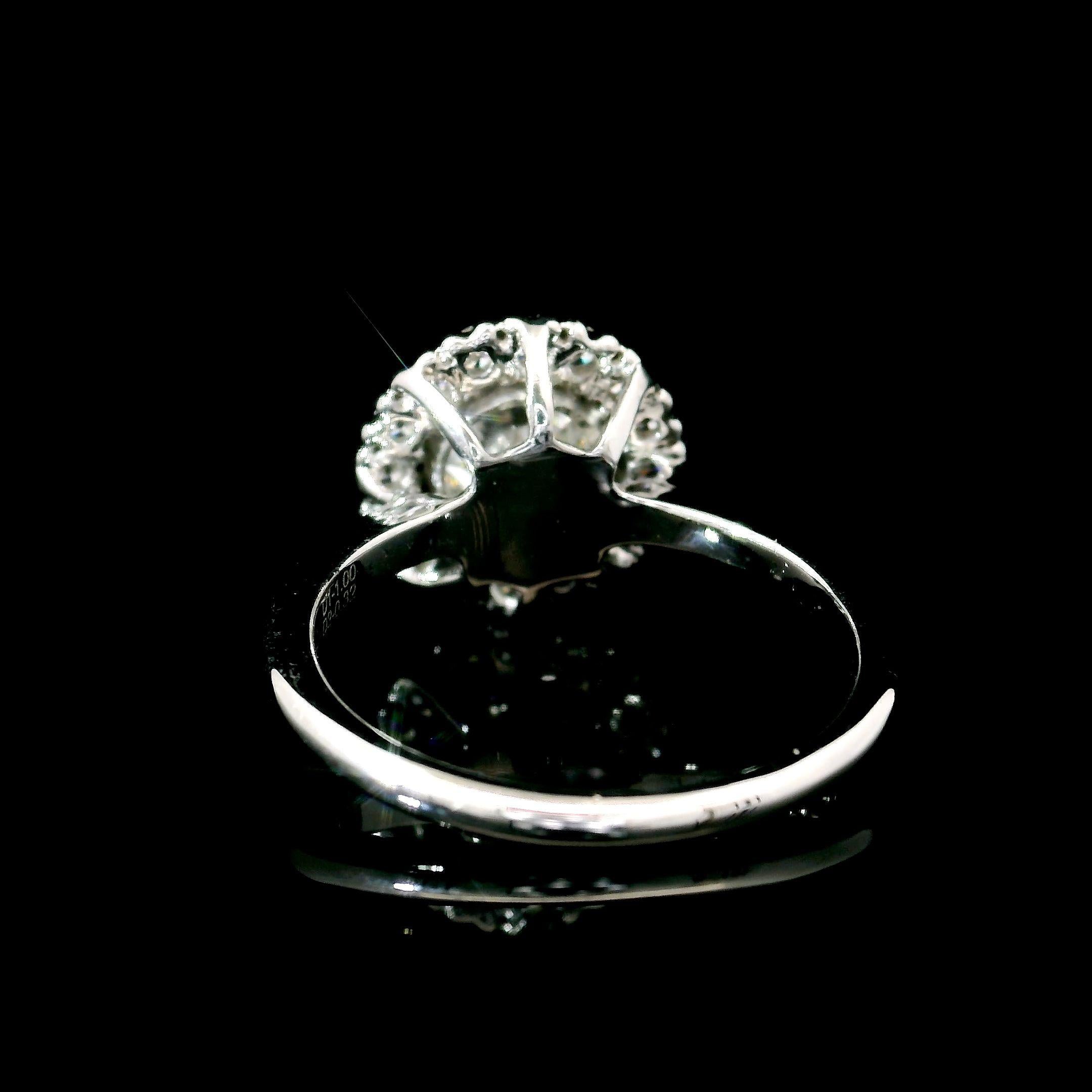GIA Certified 1.00 Carat H Colour VS2 Clarity Diamond For Sale 1