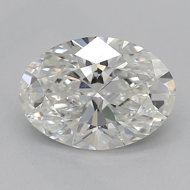 Scopri uno straordinario anello di diamanti che esemplifica lusso e brillantezza, con uno splendido diamante ovale di 1,00 con un'incontaminata I e un'impressionante VS1. Questo squisito pezzo è elegantemente incastonato in oro bianco lucido, per