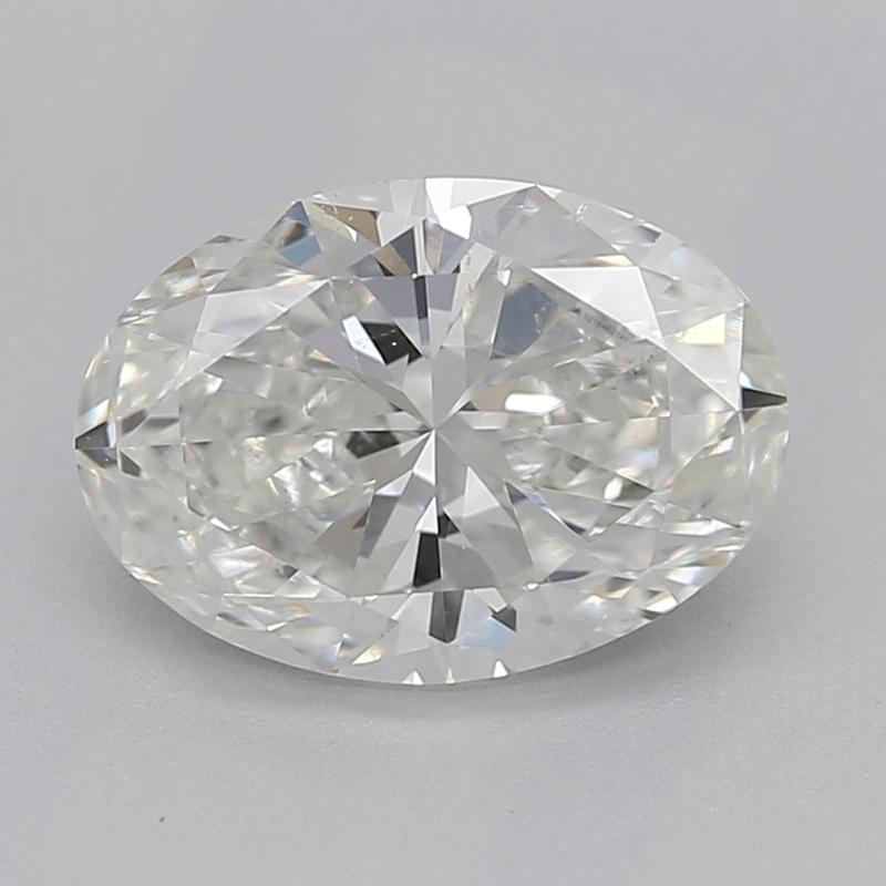 Handcrafted in New York, this stunning diamond ring features a captivating center stone of oval 1.00 diamond, radiating with exceptional brilliance and fire, graded H and SI1. The diamond is securely set in a raised prong setting, allowing maximum