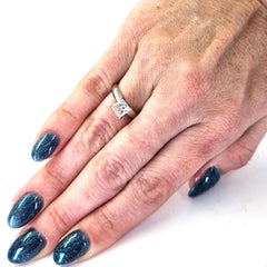 GIA Certified 1.00 Carat Princess Cut Diamond Engagement Ring