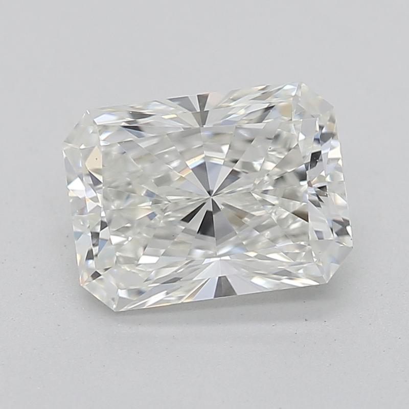 Handcrafted in New York, this exquisite diamond ring features a stunning centerpiece of a radiant diamond, weighing 1.00 , with a mesmerizing I and VS1. The unique tropical bamboo motif is elegantly highlighted by an intricate arrangement of
