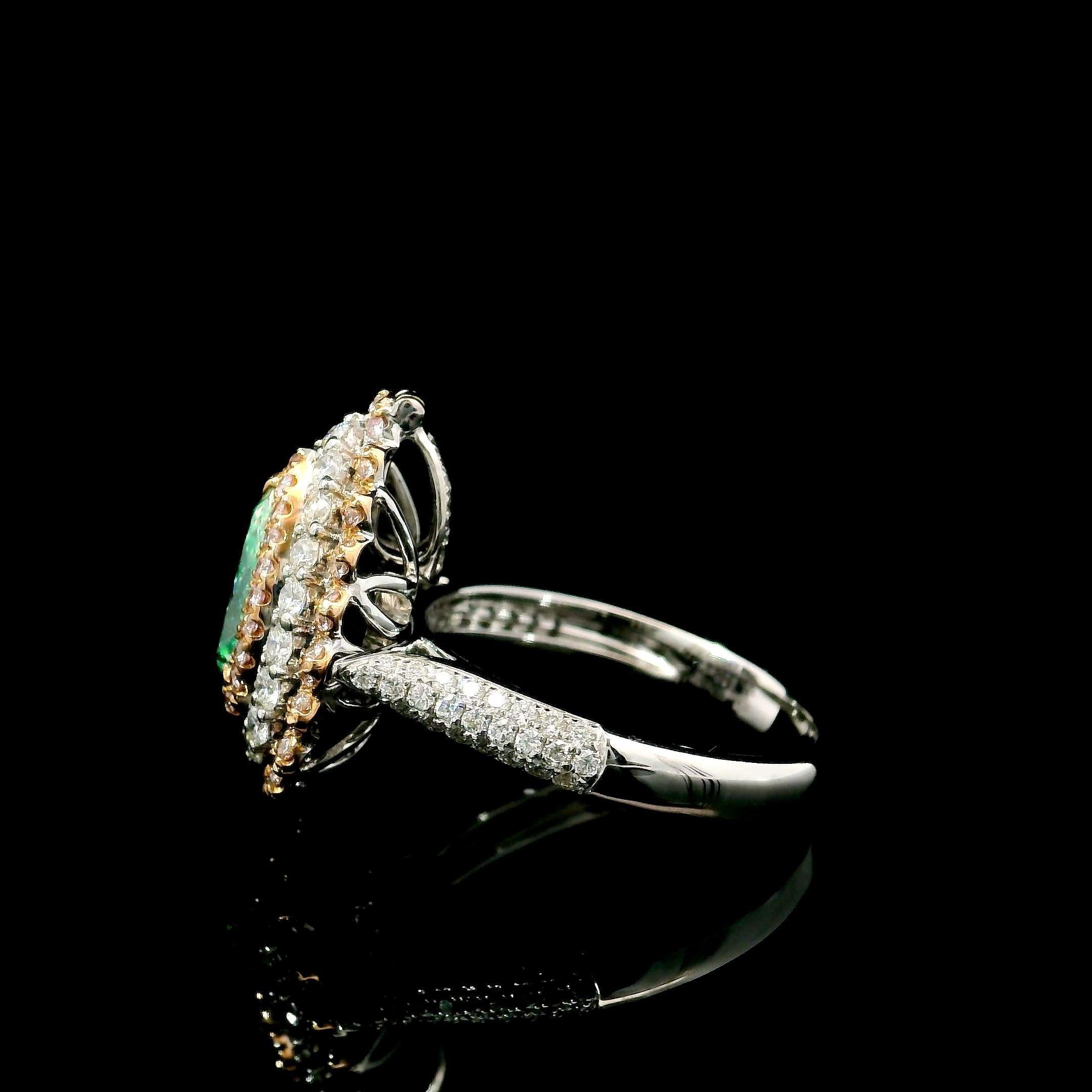 GIA Certified 1.00 Carat Very Light Green Yellow SI1 Clarity Diamond Ring For Sale 1