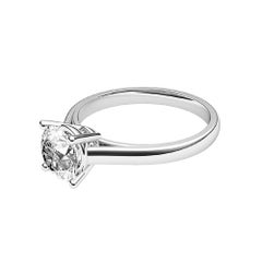 GIA Certified 1.00 Ct E-F Color VS Clarity Solitary Round Diamond Classic Triump