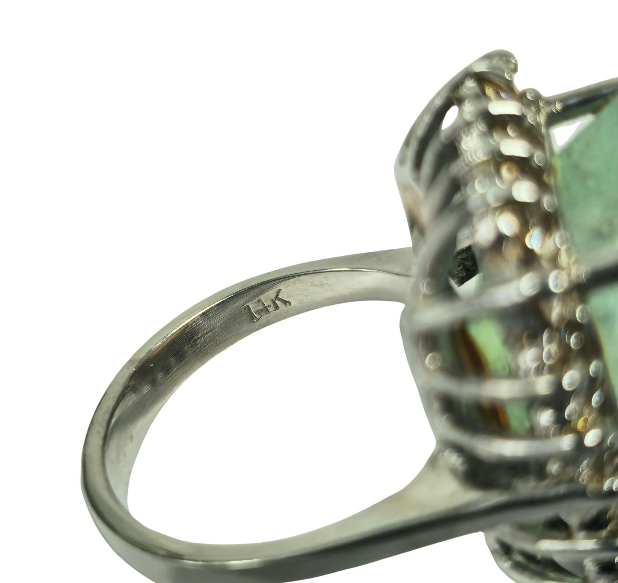 GIA Certified 100% Natural Colombian Emerald Diamond Ring In Excellent Condition For Sale In Miami, FL