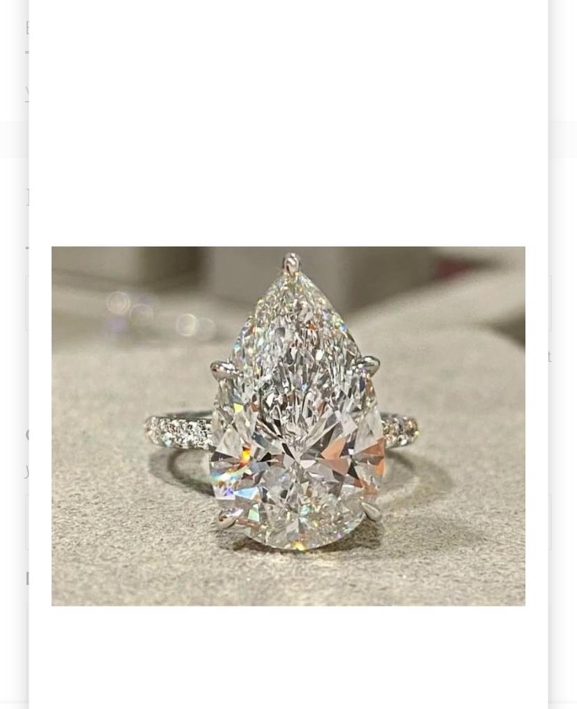 Bague solitaire en or 18 carats certifiée GIA 10,00 carats D/VVS1 diamant en forme de poire en vente 2