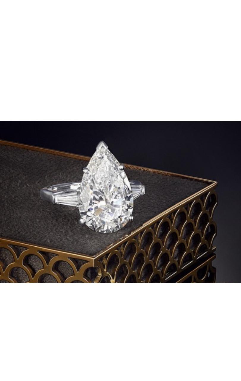 GIA zertifiziert 10.00  Karat Birnenform Diamant 18k Gold Ring im Angebot 2
