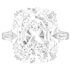 Anello con diamante brillante a cuscino certificato GIA da 10.01 carati