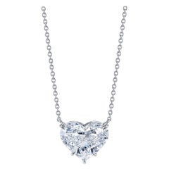 GIA Certified 10.01 Carat Heart Shape Diamond Pendant Necklace