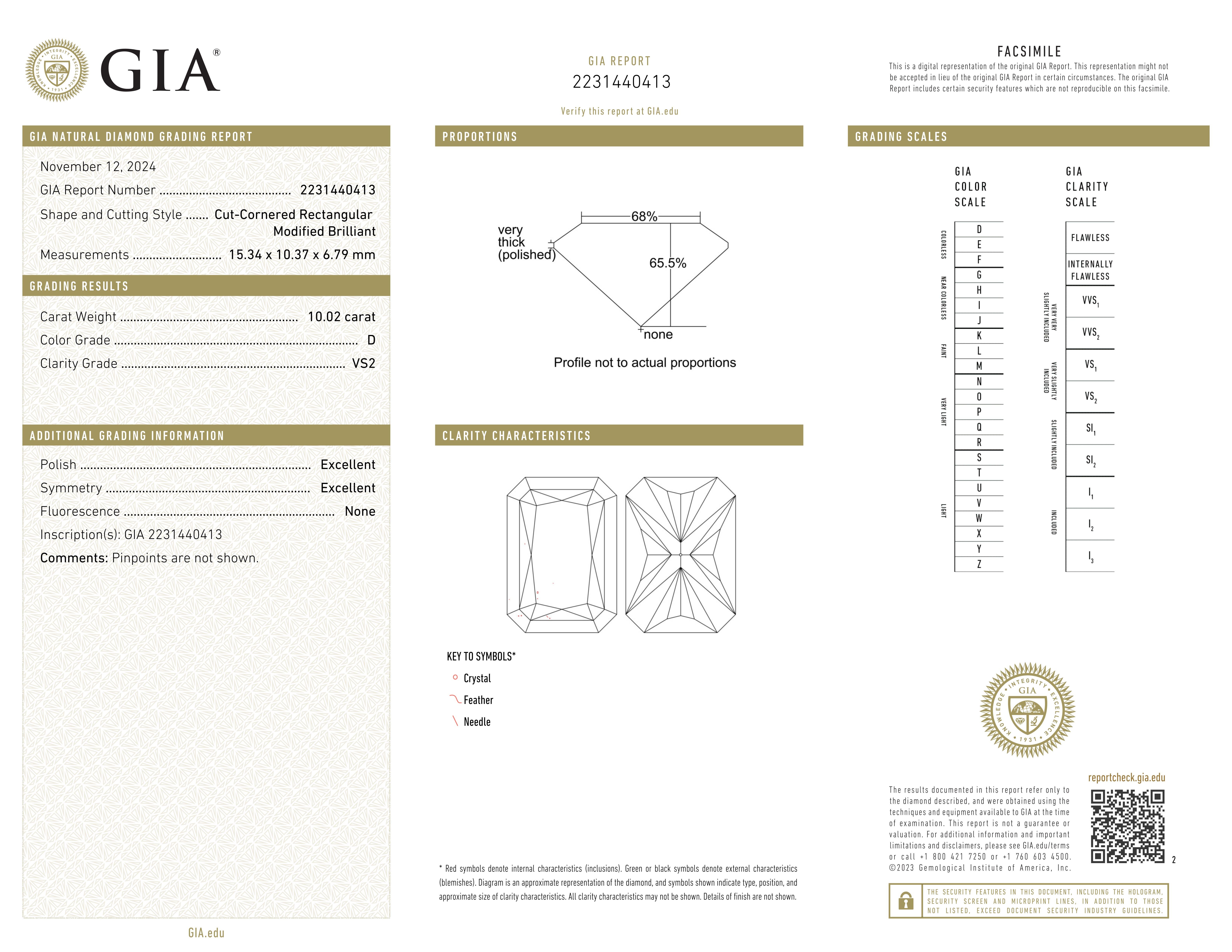 GIA zertifiziert 10,02 Karat D Farbe VS2 Schliff- Diamantring im Angebot 1