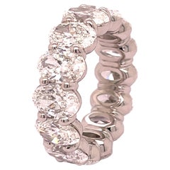 GIA Certified 10.02 Carat Oval Cut Eternity Band