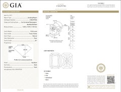 GIA Certified 10.03 Carat Fancy Yellow Radiant Cut Engagement Ring