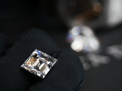 GIA Certified 10.03 Rectangular Step, Carre Cut VVS1 Diamond