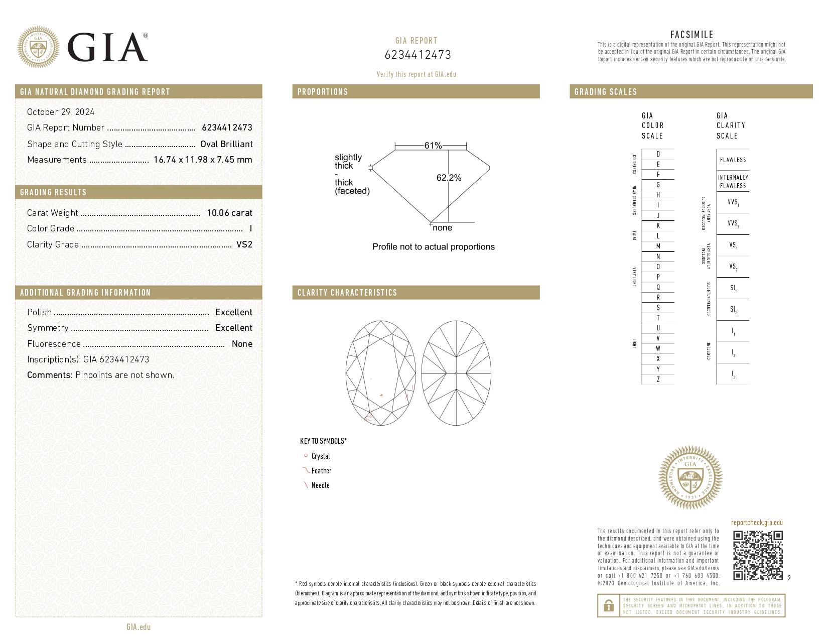 Taglio ovale Anello con diamante ovale brillante certificato GIA da 10,04 carati D/VS1 in vendita