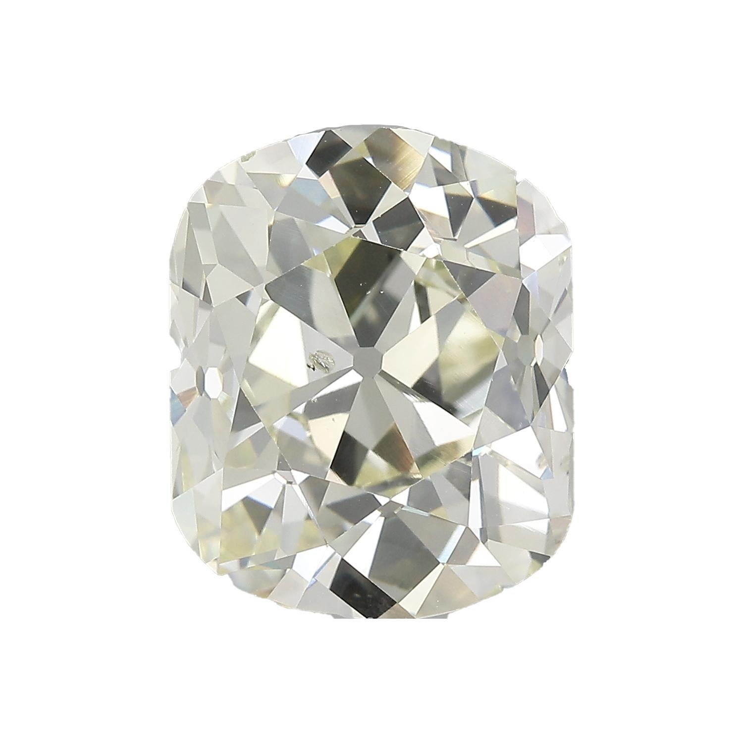 GIA-zertifizierter 10,08 rechteckiger Brillantschliff im alten Minenschliff W-X, SI2 natürlicher Diamant im Zustand „Hervorragend“ im Angebot in New York, NY