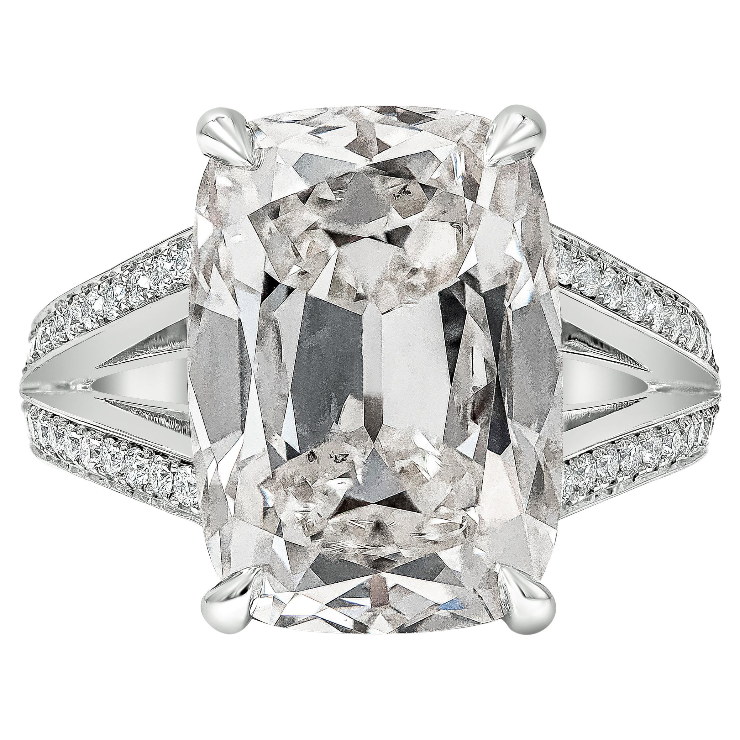 David Rosenberg 10.09 Carat Radiant GIA Diamond Engagement Ring For