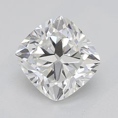 GIA Certified 1.01 Carat Cushion Halo Pave Cathedral Platinum Diamond Ring