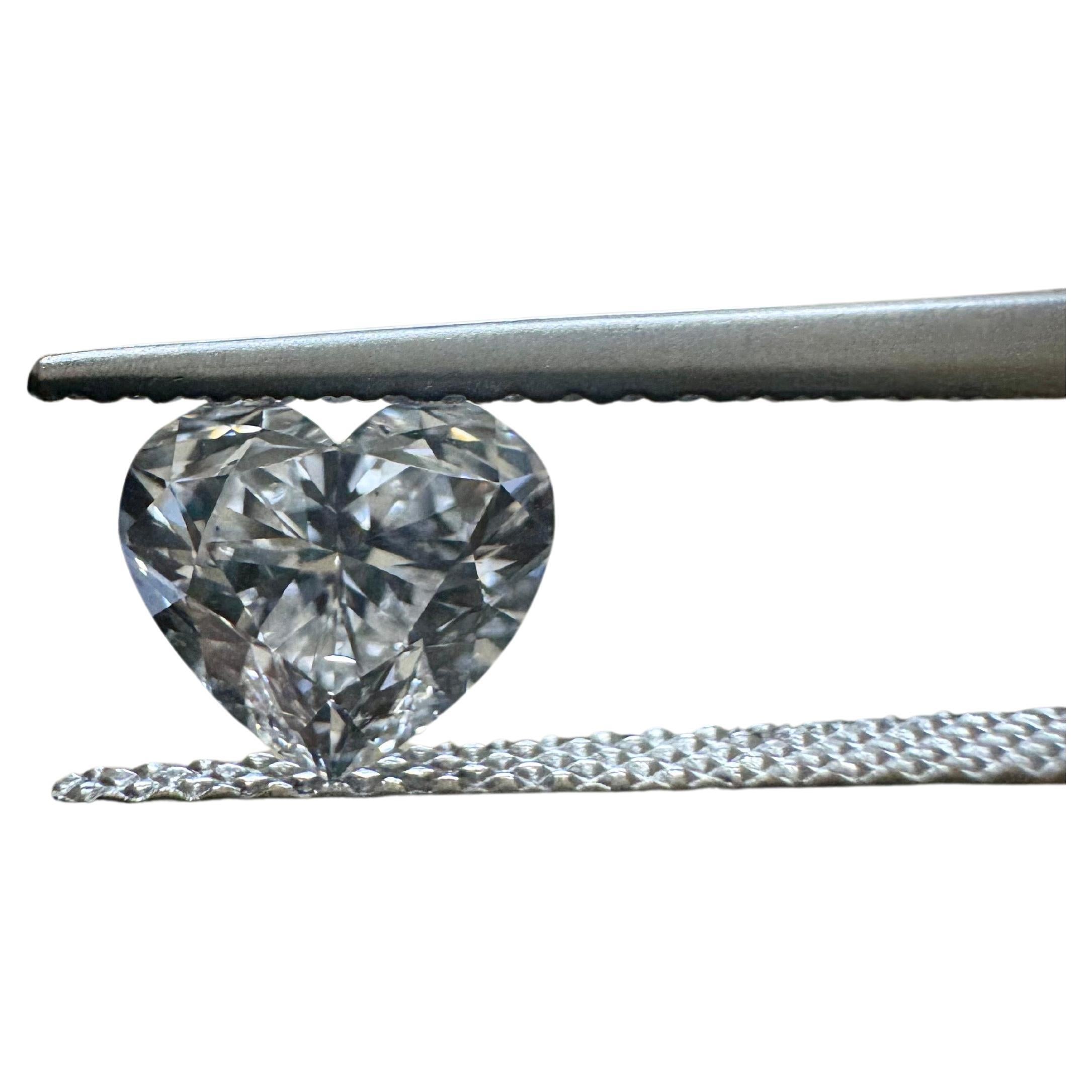 GIA Certified 1.01 Carat D Color VS2 Clarity Heart Shape Diamond