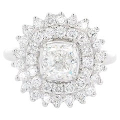 GIA Certified 1.01 Carat D Colour VS1 Clarity Diamond Ring