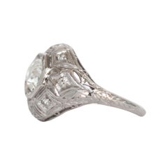 GIA Certified 1.01 Carat Diamond Engagement Ring