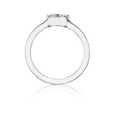 GIA Certified 1.01 Carat Diamond Platinum Ring
