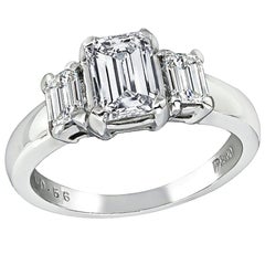 Anello in platino con diamante certificato GIA da 1,01 carati