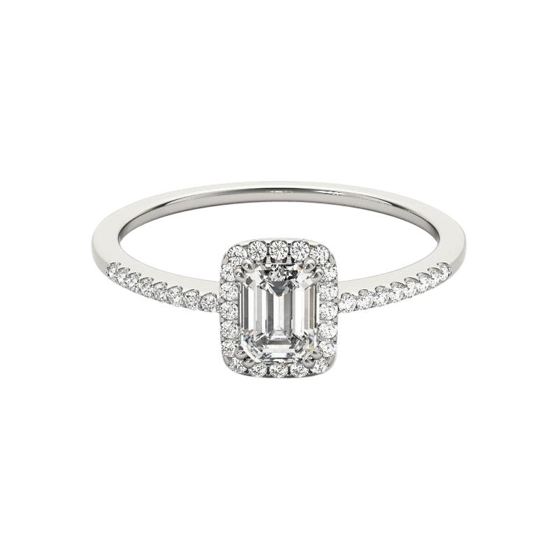 GIA Certified 1.01 Carat Emerald Halo Filigree Basket Platinum Diamond Ring