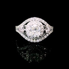 Anillo de diamantes con certificado GIA de 1,01 quilates, color F y claridad VVS2