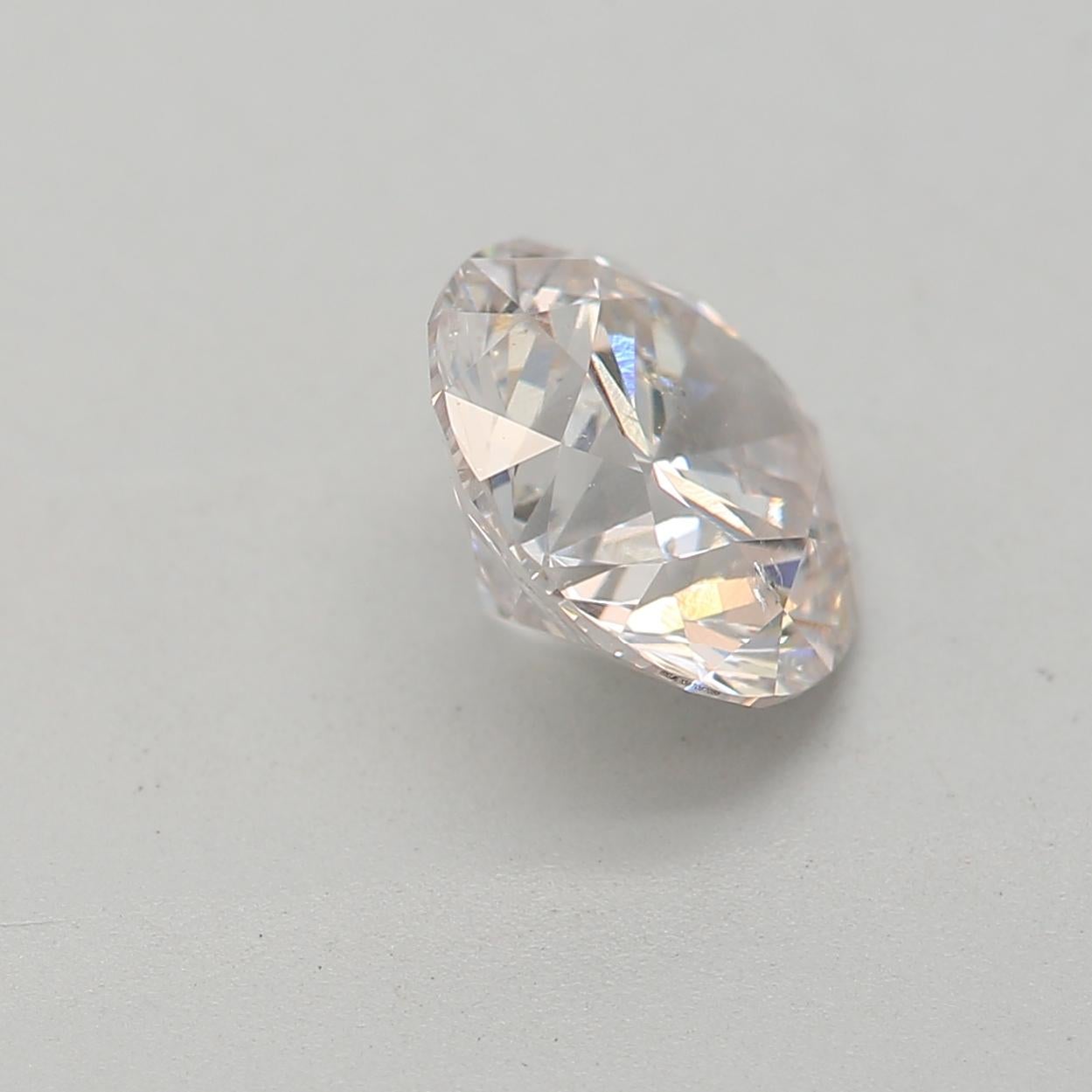 Women's or Men's GIA Certified 1.01 Carat Faint Pinkish Brown SI2 Clarity Diamond