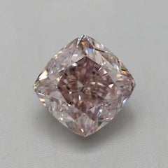 GIA Certified 1.01 Carat Fancy Browinsh Pink VS2 Clarity Diamond
