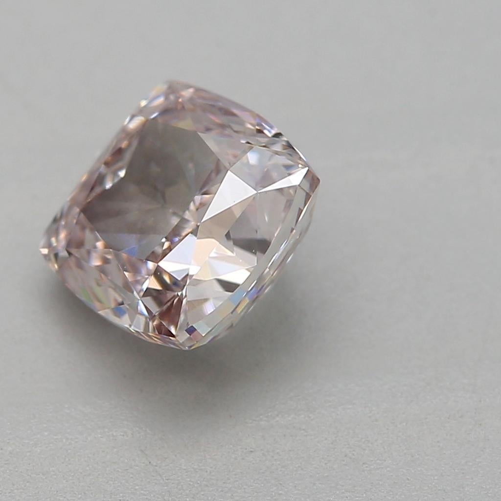 GIA-zertifiziert 1,01 Karat Fancy Browinsh Rosa VS2 Reinheit Diamant (Kissenschliff) im Angebot