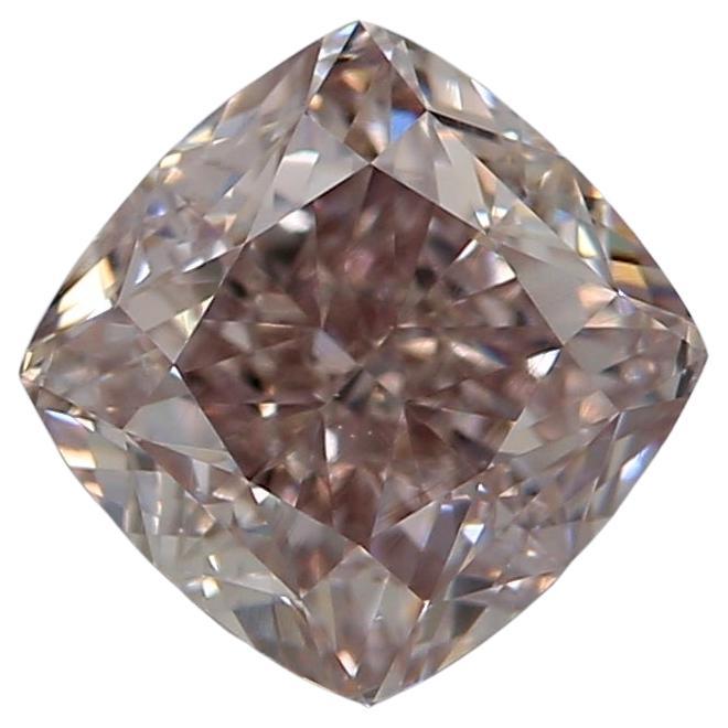 Diamante certificado por GIA de 1,01 quilates de color rosa Fancy Browinsh VS2 Claridad