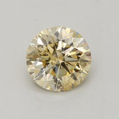 GIA Certified 1.01 Carat Fancy Brownish Yellow I2 Clarity Diamond