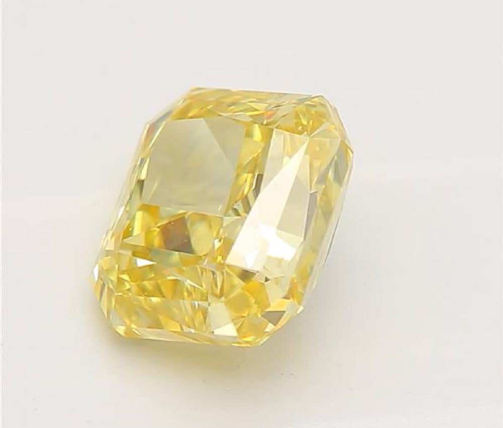 Taglio radiant Diamante certificato GIA da 1,01 carati di colore giallo intenso VS2 di chiarezza in vendita